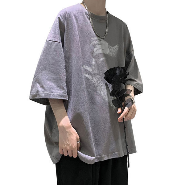 Tricou larg barbatesc in trei culori model larg