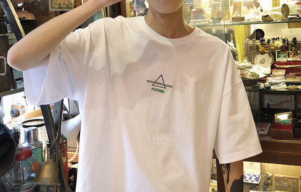 Tricou barbatesc model lat cu maneca scurta