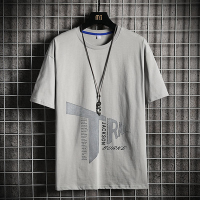 Tricou pentru bărbați model nou cu mâneci scurte și emblemă