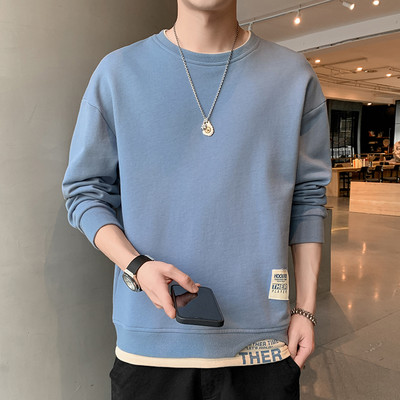 Novi model muške bluze sa ovalnim izrezom i dugim rukavima - više boja