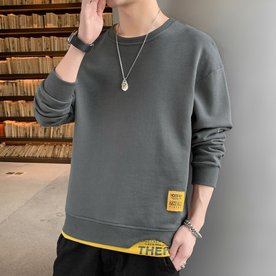 Novi model muške bluze sa ovalnim izrezom i dugim rukavima - više boja