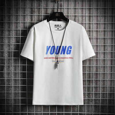 Bluză de bărbați model nou cu decolteu oval și mâneci scurte