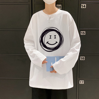 Bluză casual bărbătească de primăvară cu aplicație