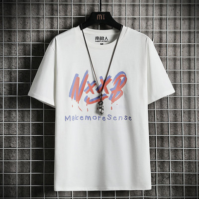 Ανδρικό μπλουζάκι νέο μοντέλο με οβάλ λαιμόκοψη και απλικέ