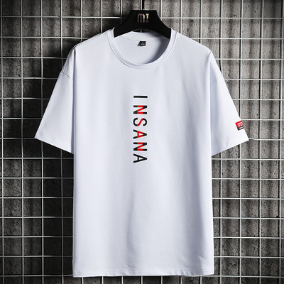 Tricou casual barbatesc cu decolteu oval si aplicatie - mai multe culori