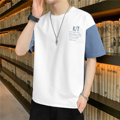 Tricou barbatesc model nou cu emblema si maneci scurte