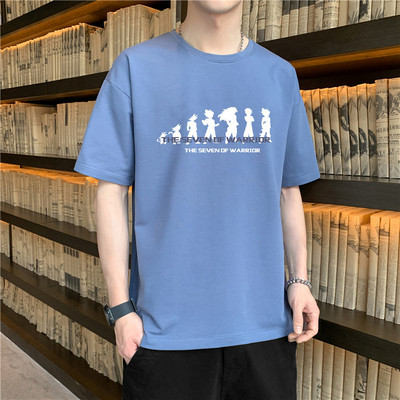 Tricou barbatesc model nou cu emblema si maneci scurte