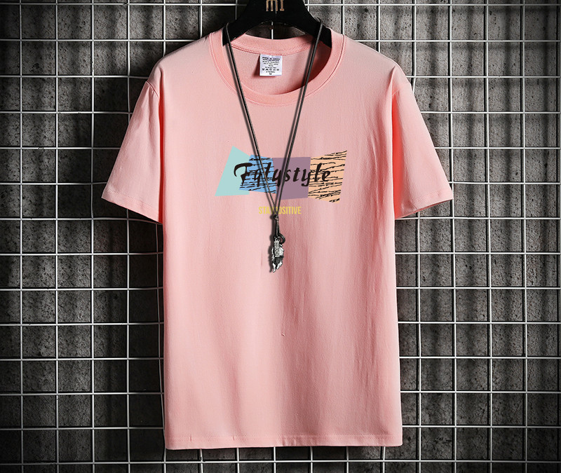 Tricou cu imprimeu color pentru barbati