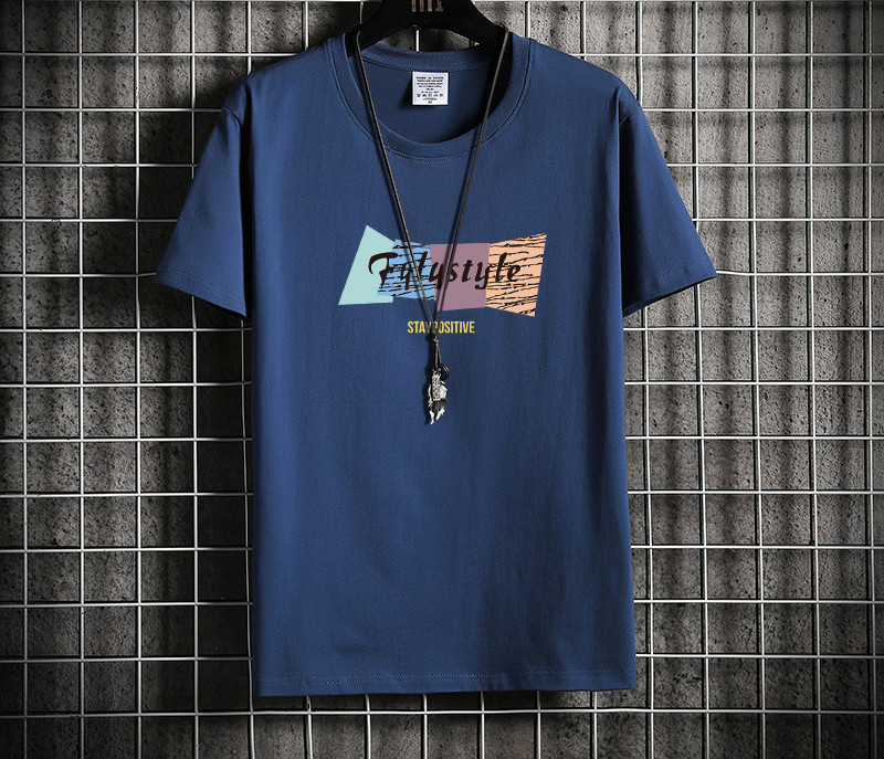 Tricou cu imprimeu color pentru barbati