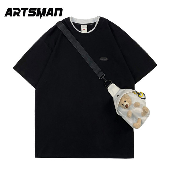 Tricou barbatesc model nou cu decolteu oval si maneci scurte