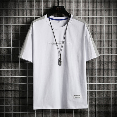 Tricou barbatesc model nou cu decolteu rotund si maneci scurte