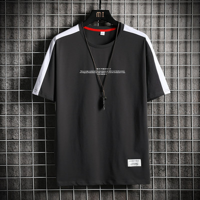 Tricou barbatesc model nou cu decolteu rotund si maneci scurte