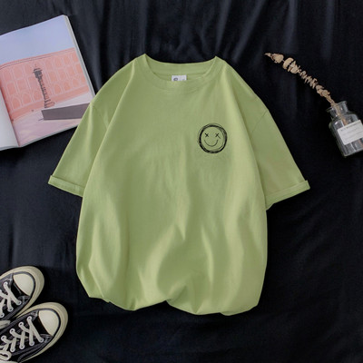 Tricou casual barbatesc - cu decolteu oval si maneci scurte