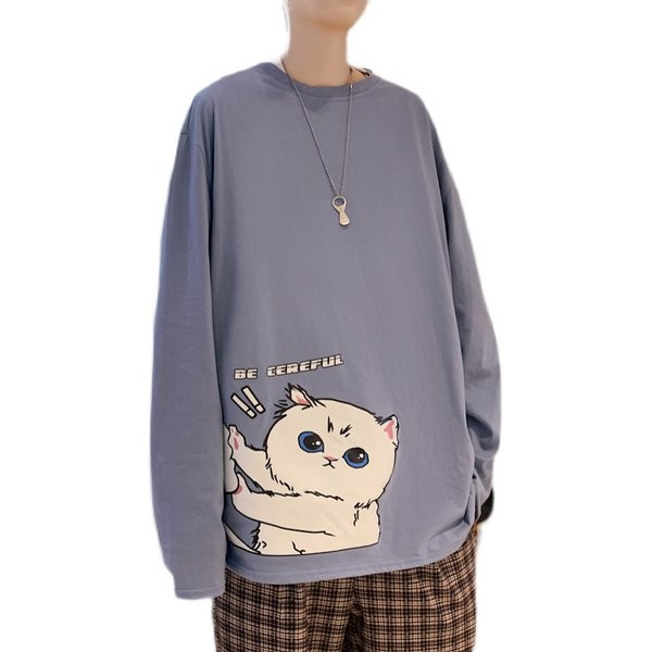 Bluză bărbătească cu mâneci lungi și aplicație