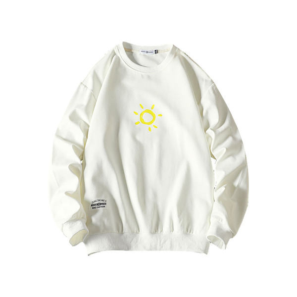 Bluză bărbătească de primăvară cu mâneci lungi și decolteu rotund