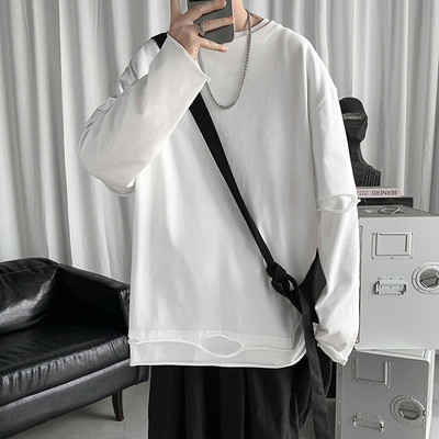 Bluza barbati cu maneci lungi - model simplu