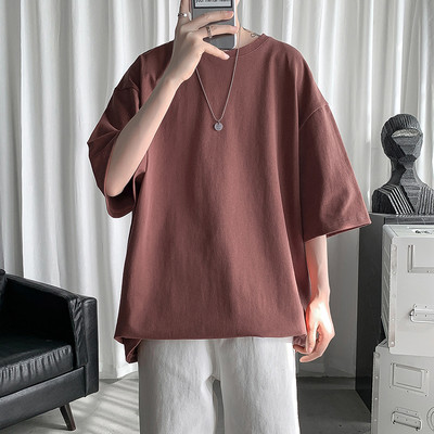 Tricou bărbați model uni - model larg