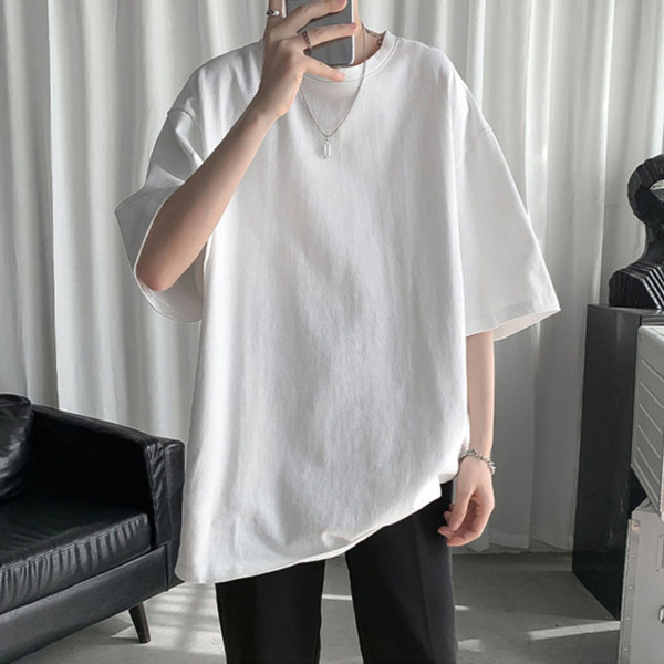 Tricou bărbați model uni - model larg