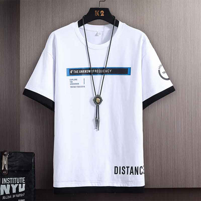 Tricou barbatesc model nou cu aplicatie si decolteu oval - mai multe culori