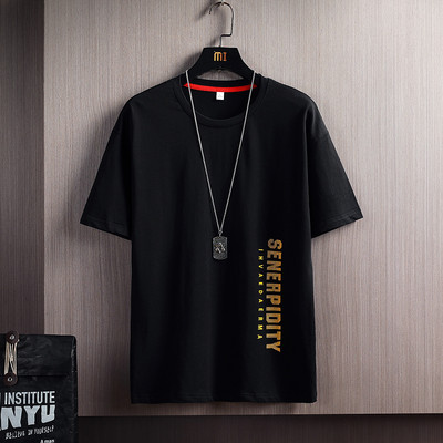 Tricou barbatesc model nou cu aplicatie si decolteu oval - mai multe culori