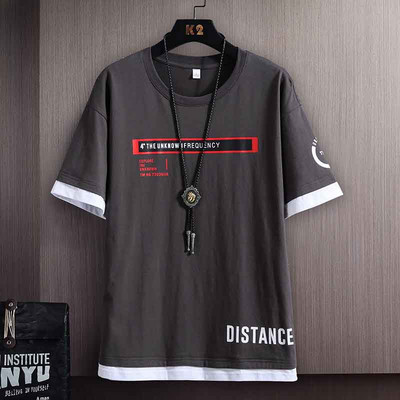 Tricou barbatesc model nou cu aplicatie si decolteu oval - mai multe culori