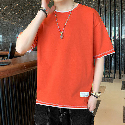 Tricou casual barbatesc cu maneca scurta - model simplu