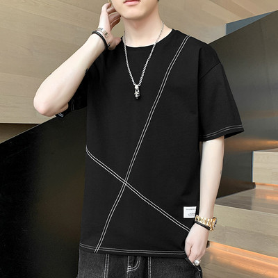 Tricou casual barbatesc cu maneca scurta - model simplu