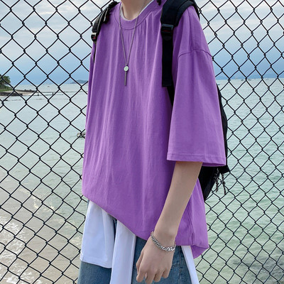 Bluză bărbătească model larg - o singură culoare