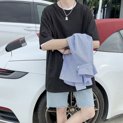 Bluză bărbătească model larg - o singură culoare