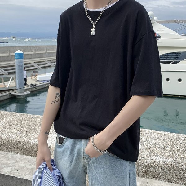 Bluză bărbătească model larg - o singură culoare