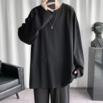 Bluză largă lejeră, cu mâneci lungi și inscripție