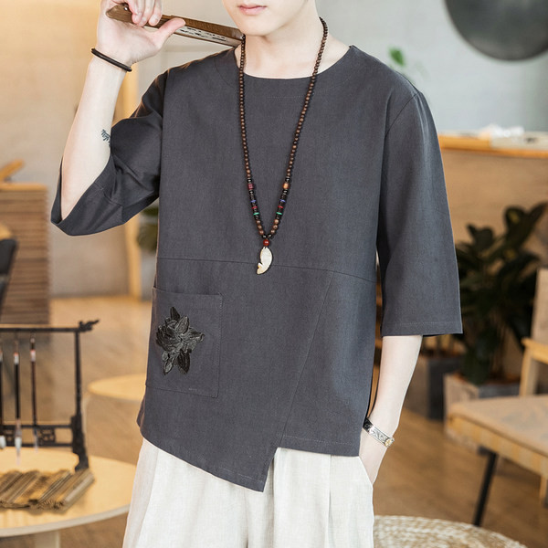 Bluza asimetrica pentru barbati model nou