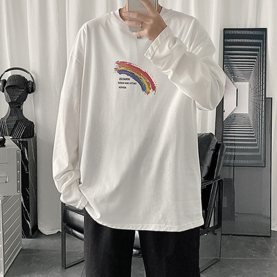 Proljetna bluza s dugim rukavima i printom