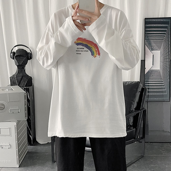 Proljetna bluza s dugim rukavima i printom