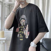 Proljetna muška majica s aplikacijom i 3/4 rukavima