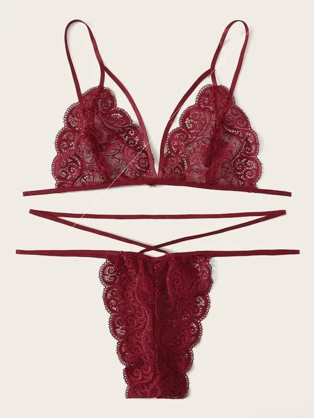 Moderan čipkani intimni ženski komplet iz dva dijela