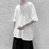 Tricou de vară monocolor model larg