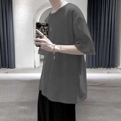 Tricou de vară monocolor model larg