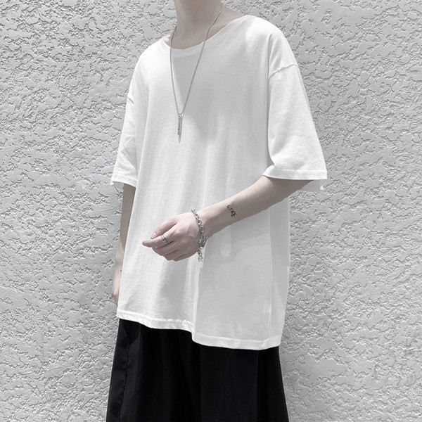 Tricou de vară monocolor model larg