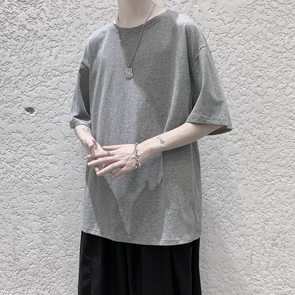 Tricou de vară monocolor model larg