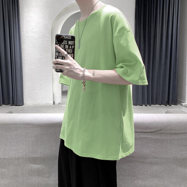 Tricou de vară monocolor model larg