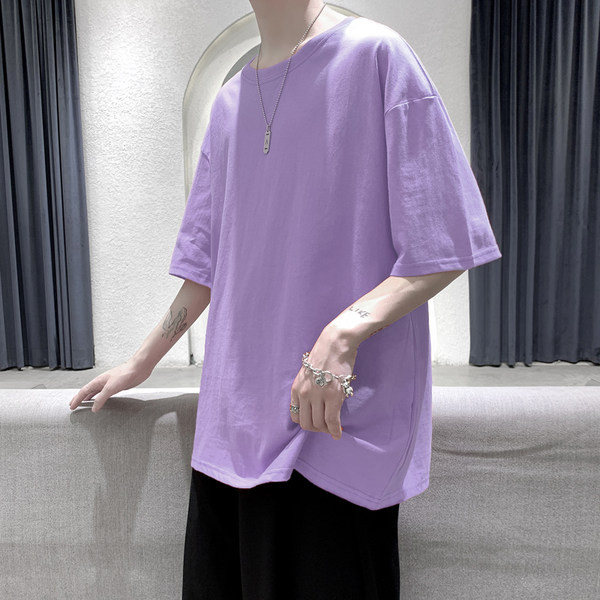 Tricou de vară monocolor model larg