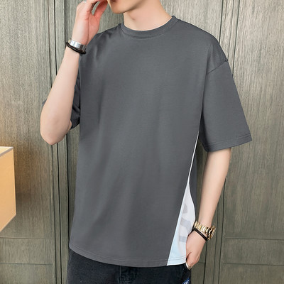 Ikdienas vīriešu t-krekls ar apdruku un īsām piedurknēm - vairākās krāsās