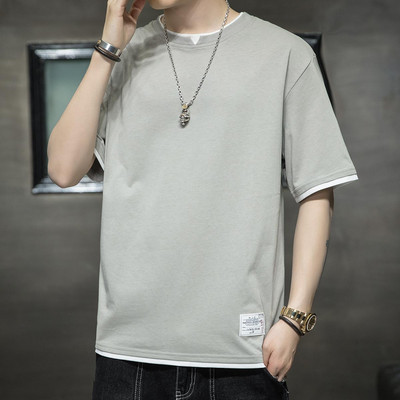 Ανδρικό απλό μπλουζάκι με στρογγυλή λαιμόκοψη - διάφορα χρώματα