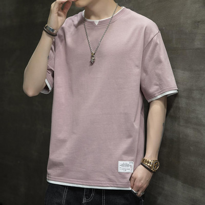 Ανδρικό απλό μπλουζάκι με στρογγυλή λαιμόκοψη - διάφορα χρώματα