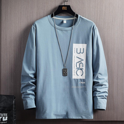 Bluza casual barbatesc cu decolteu oval in mai multe culori