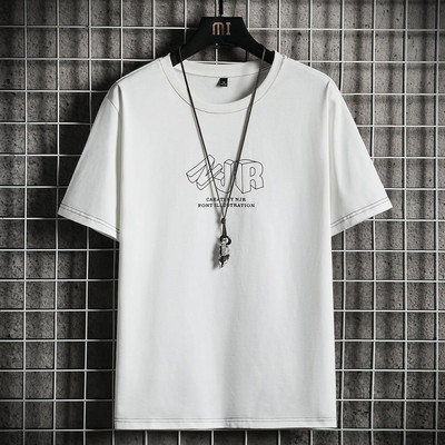 Tricou pentru bărbați model nou cu decolteu rotund și inscripție