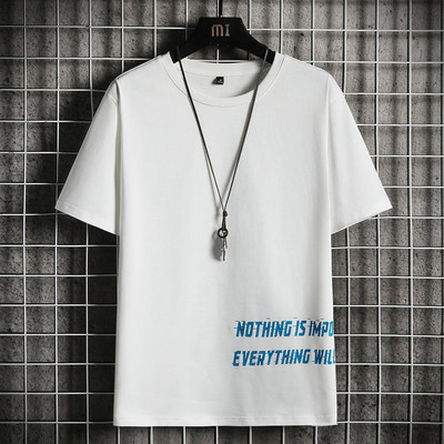 Tricou pentru bărbați model nou cu decolteu rotund și inscripție