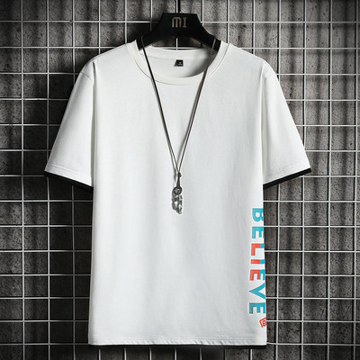 Tricou pentru bărbați model nou cu decolteu rotund și inscripție