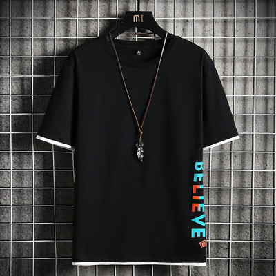 Tricou pentru bărbați model nou cu decolteu rotund și inscripție